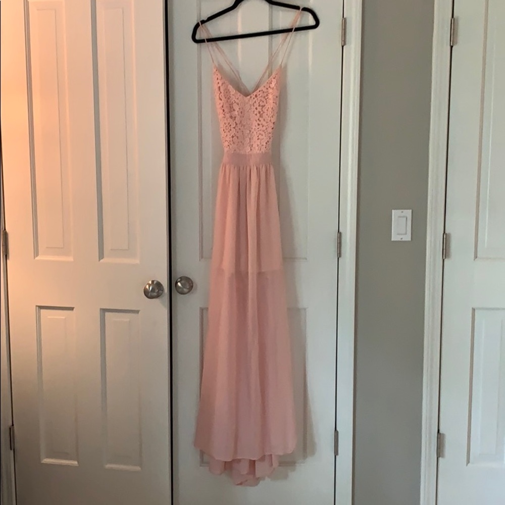 Blush Pink Maxi Dress
